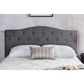 Gray Tufted Fabric Headboard, Full-Queen M370