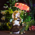Solar Garden Statues Rabbit Turtle Garden Decor Figurine Lights W665441