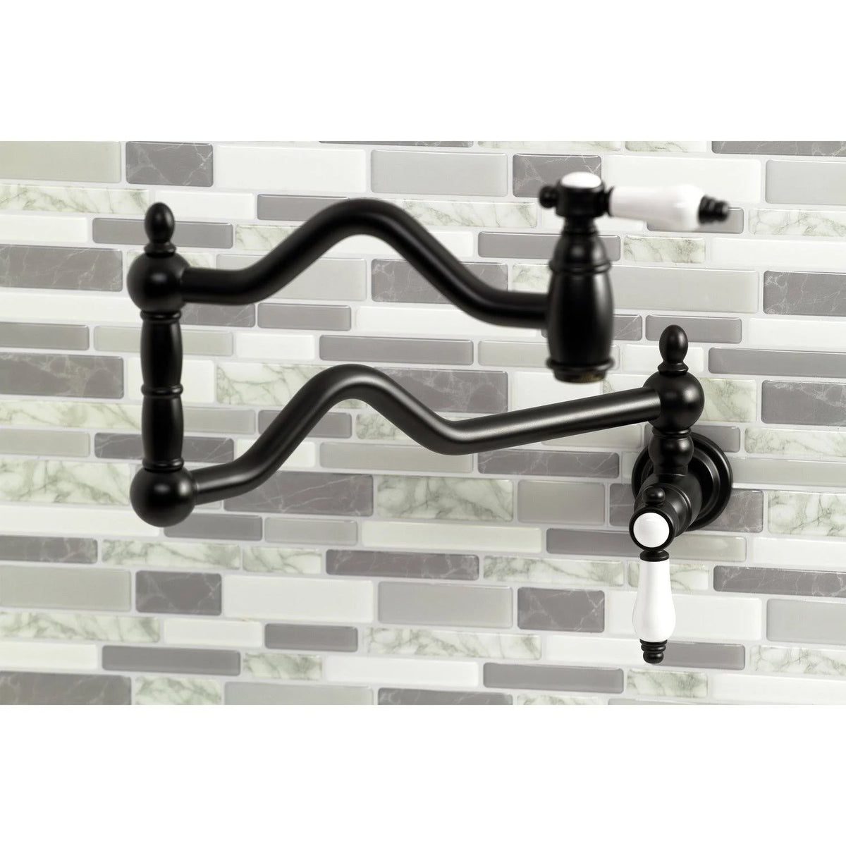 Matte Black Wall Mount Pot Filler W77543