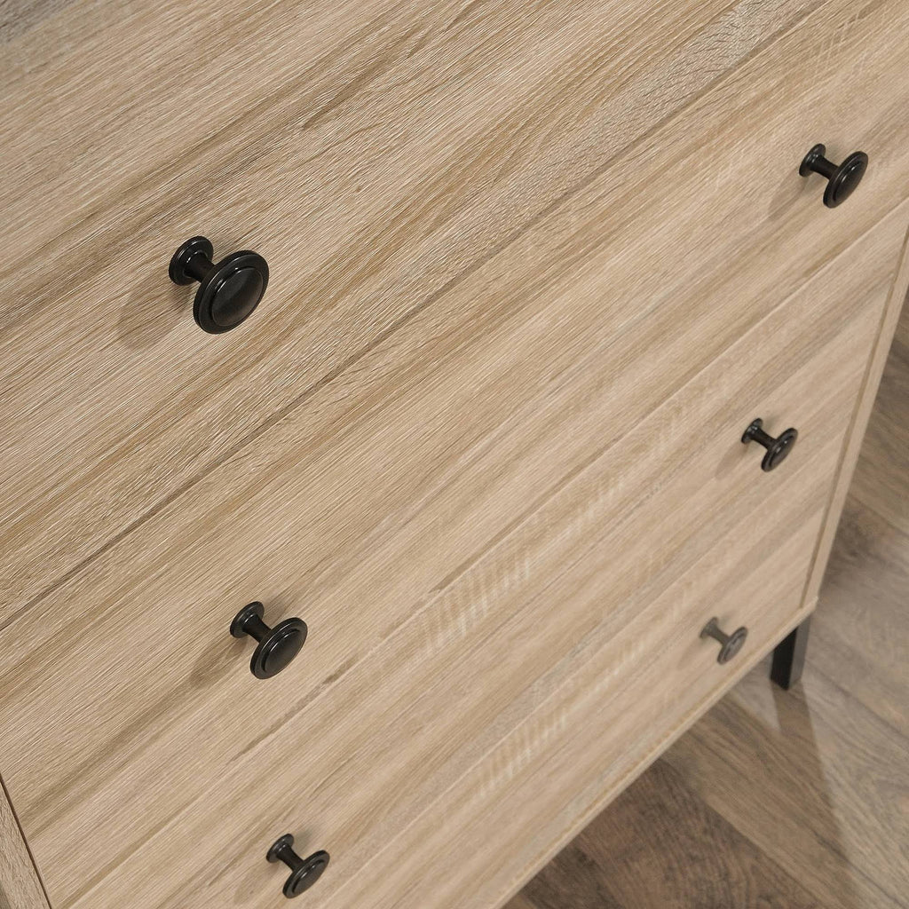 4-Drawer Tall Wood Bedroom Chest in Charter Oak T3680