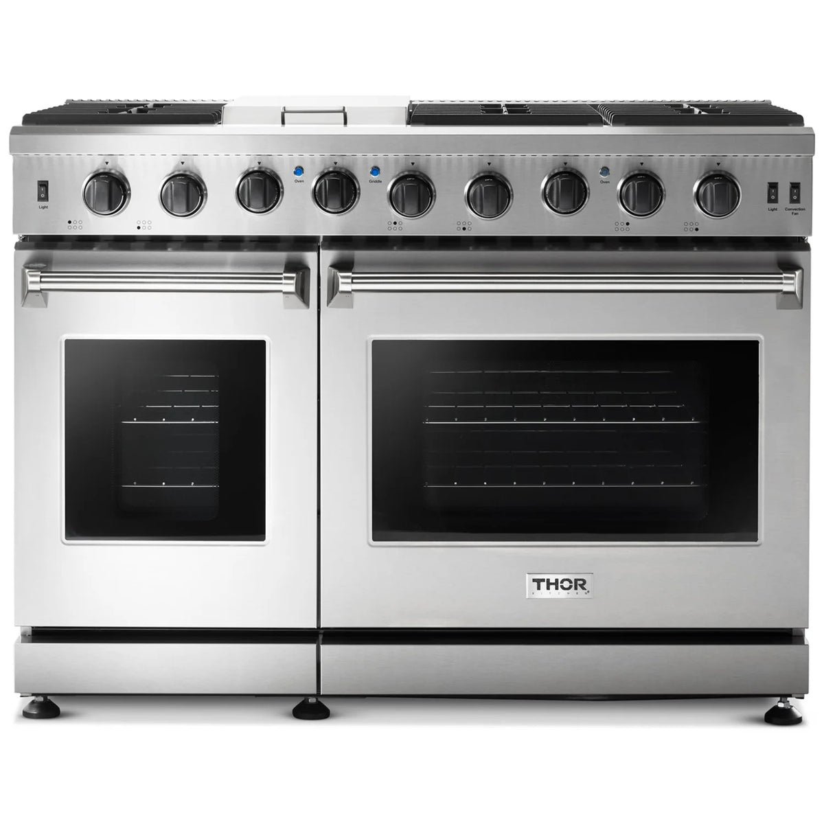 48 in. Double Oven Natural Gas Range in Stainless Steel W815