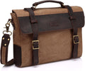Vintage Canvas Leather Messenger Bag P443439