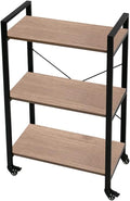 3-Tier Wood and Metal Storage Rack Shelf Unit J74096