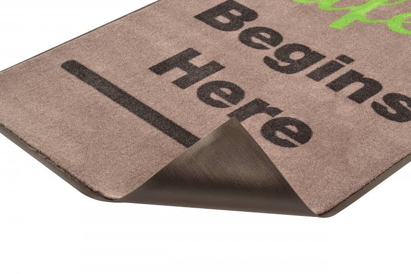 Safety Message Mat 3/8 x 22 Thick 3 x 5 Black Q4608