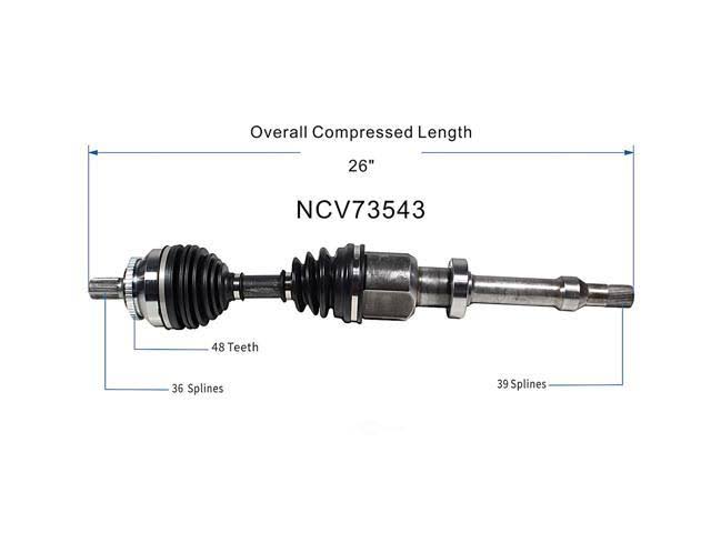 CV Axle Assembly G6603