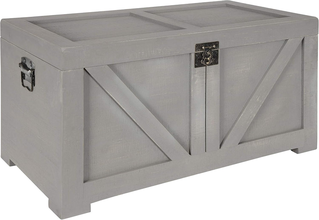 Small Wooden Storage Chest Trunk Q40593