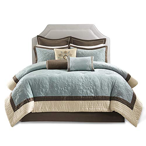 King Blue 9 Piece Comforter Set V307608