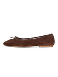 Suede Bow Ballet Shoe C435914