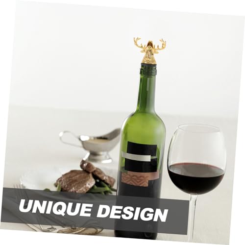 Deer Head Shape Wine Spout Pourer Bottle Stopper R4845