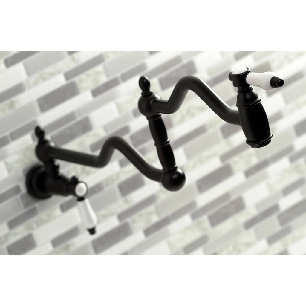 Matte Black Wall Mount Pot Filler W77543