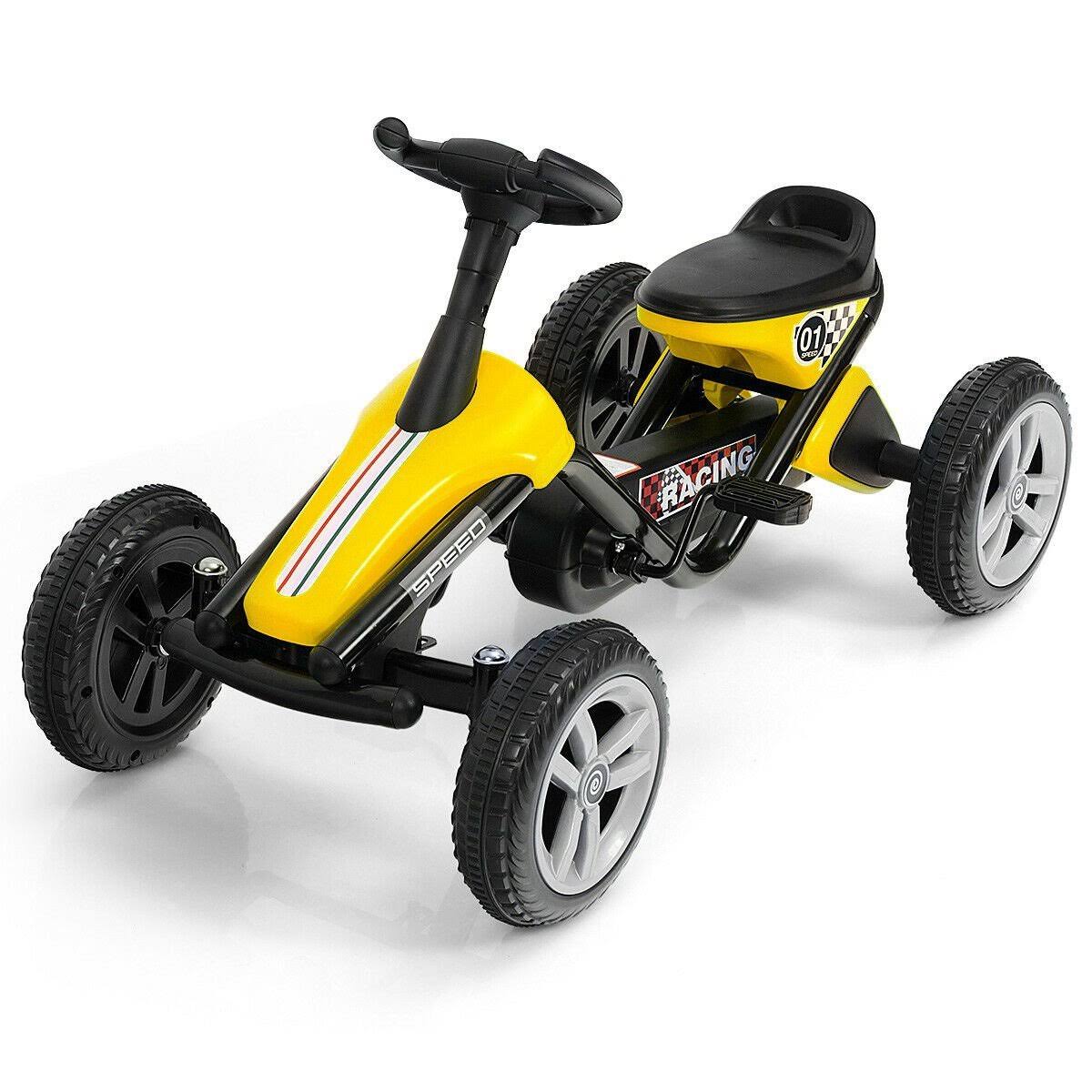 4 Wheel Pedal Powered Ride on Car Red U5319