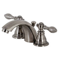 Black Stainless Mini-Widespread Bathroom Faucet Y8307