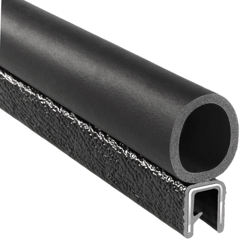 PVC Plastic Trim Seal with EPDM Rubber Seal, 25 ft Length K75806