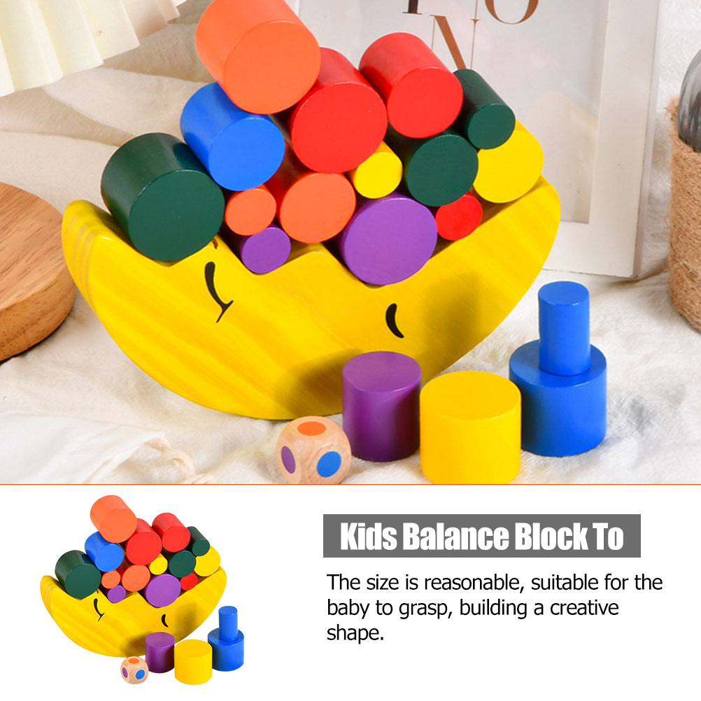 Wooden Stacking Game Building Blocks Y43212