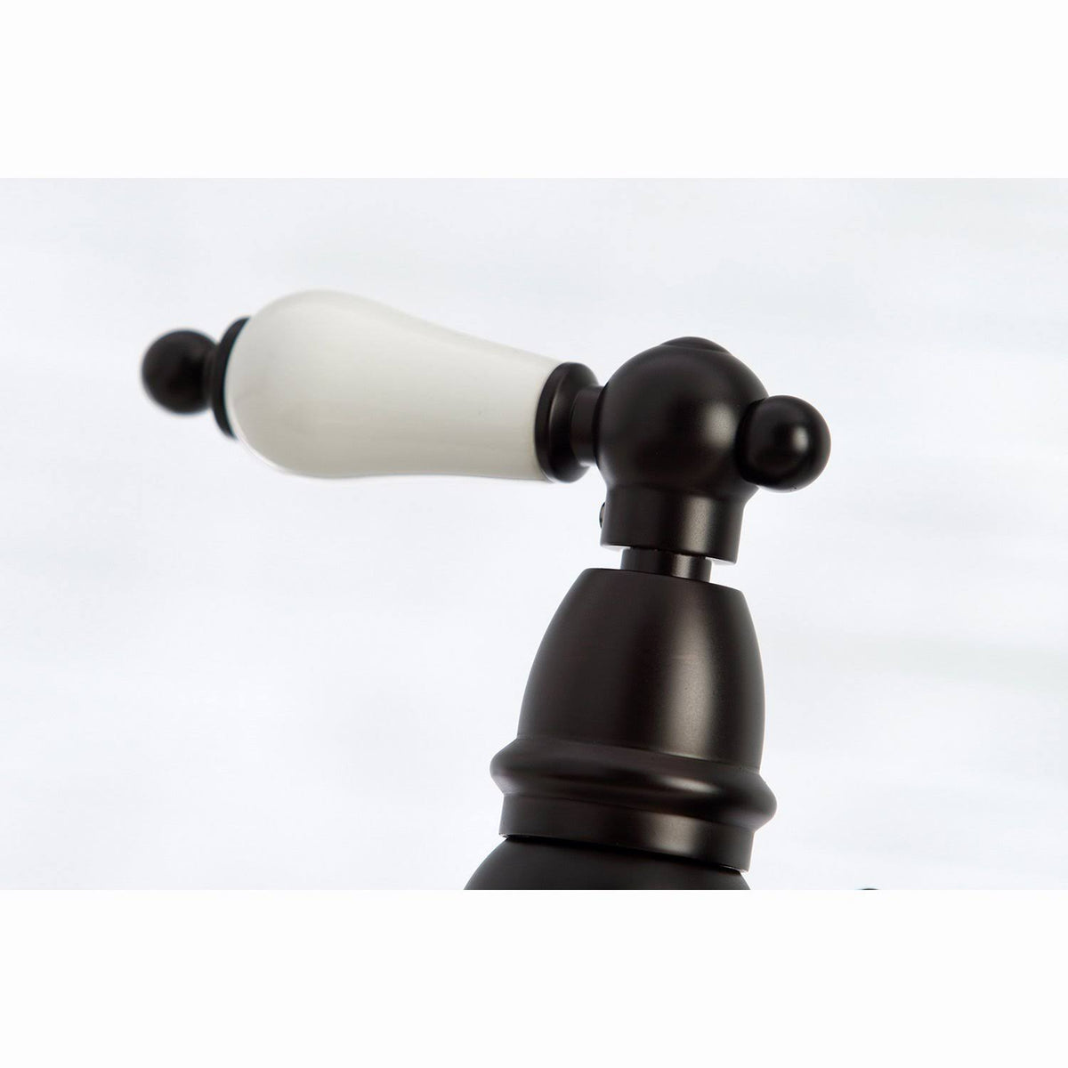 Brushed Nickel Bridge Kitchen Faucet with Sprayer D3606