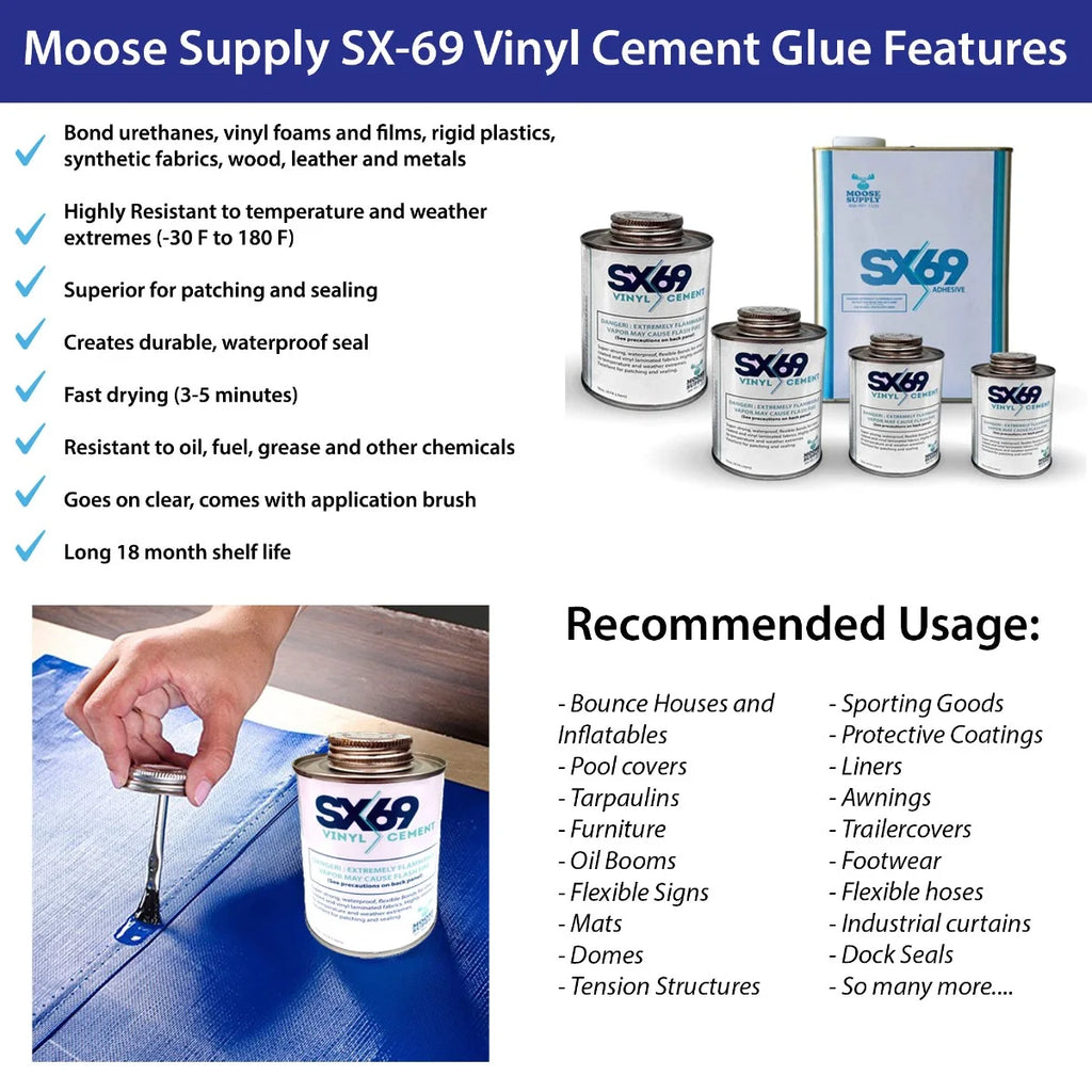 Vinyl Repair Kit with 8oz Glue E979355