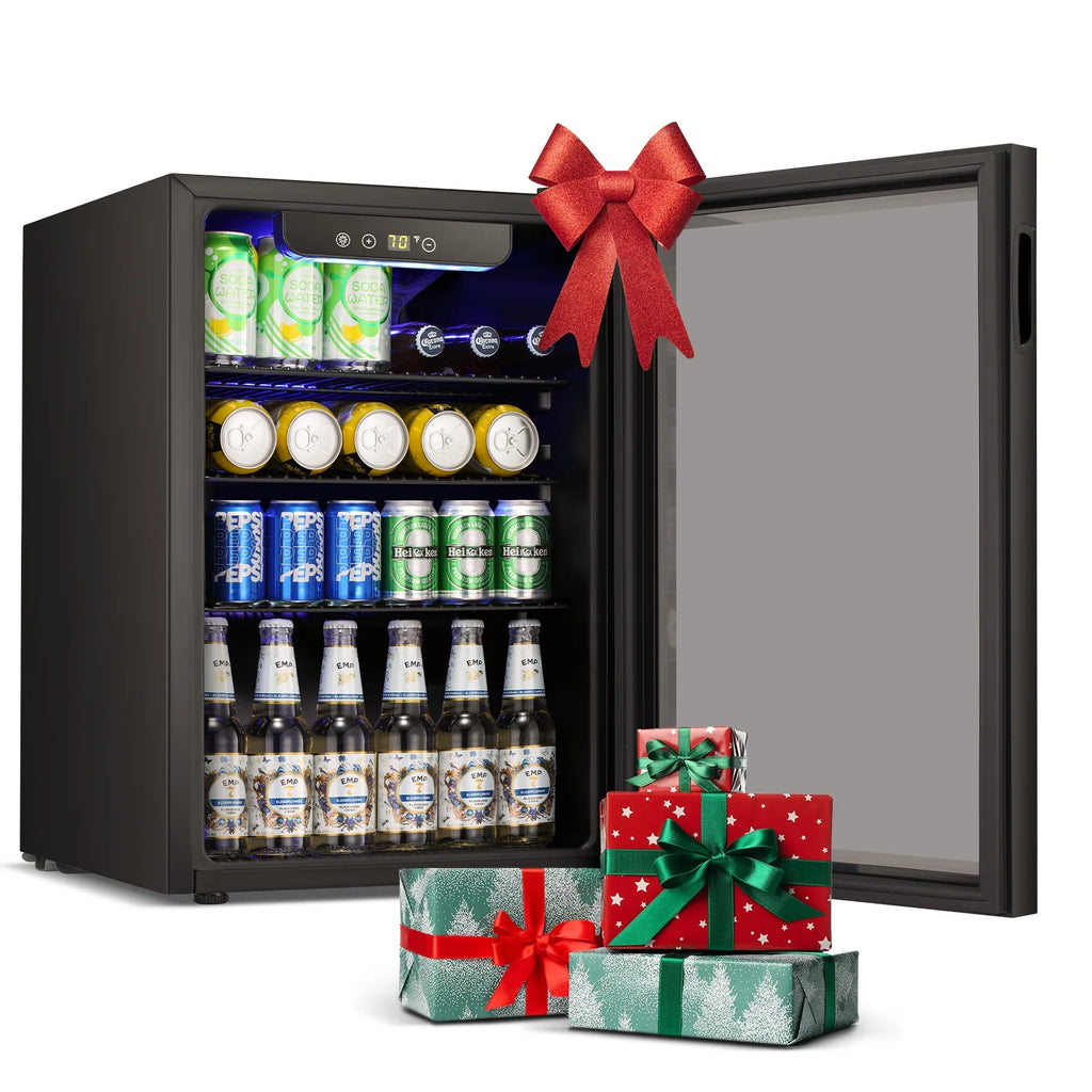 1.6cu.ft Wine Cooler Cabinet Beverage Mini Fridge Black E99737