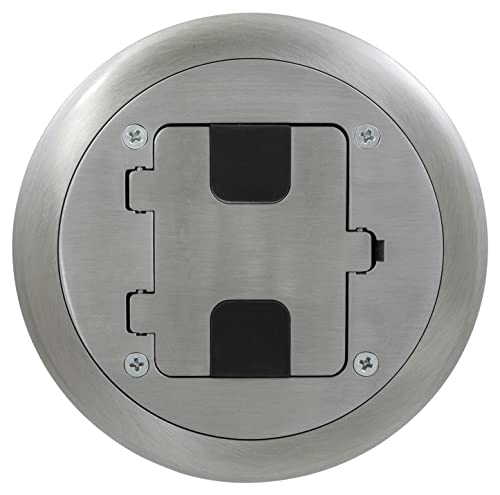 Aluminum Floor Box Cover with 15A 125V Outlet K400500
