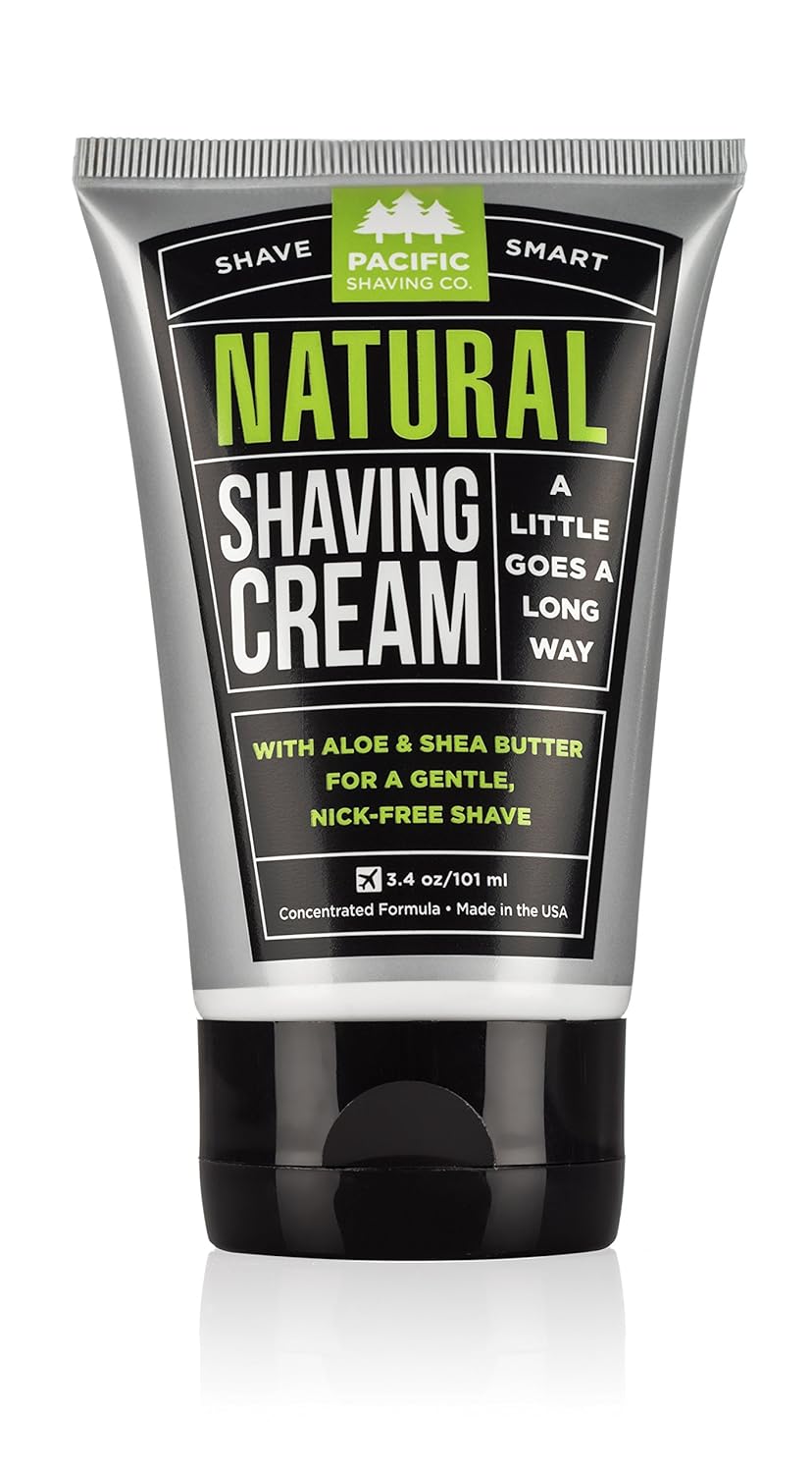 All Natural Shaving Cream, 3.4 oz (Pack of 12) Q8129