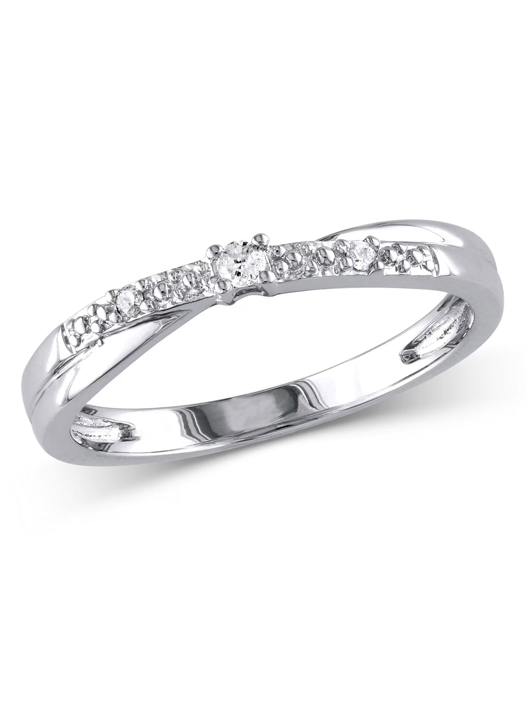 Diamond-Accent 10kt White Gold Promise Ring M7585
