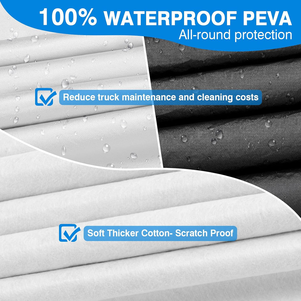Truck Cover Waterproof PEVA Pack of 2 G6779