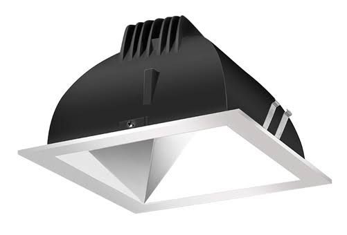 Finishing SC 6x22 Square 3500K LED Wallwash Specular Cone Silver Ring N282