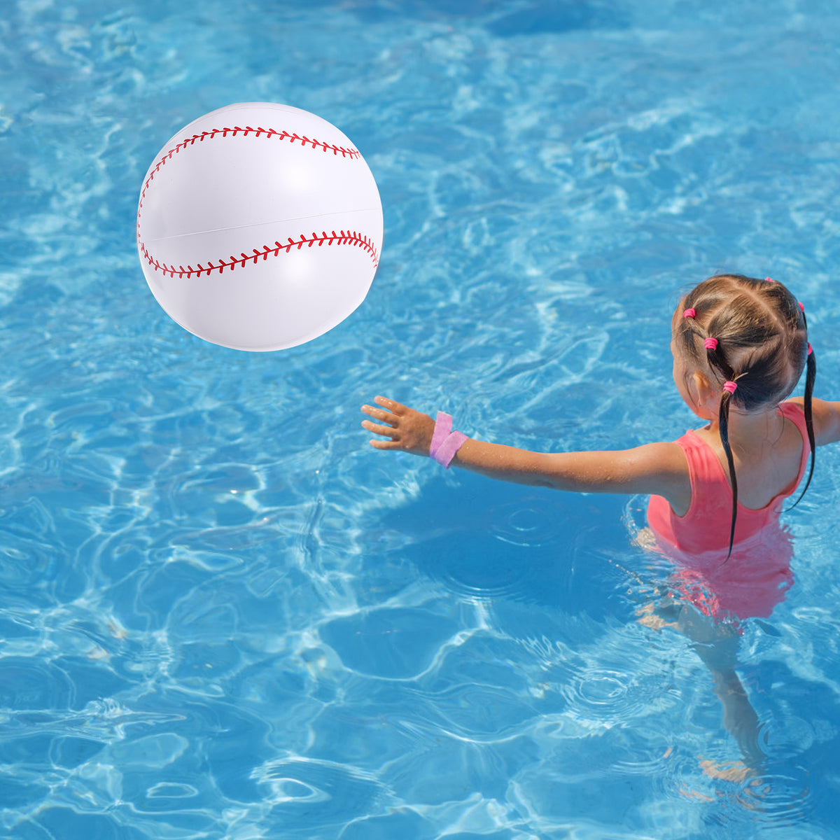 6 Pcs Inflatable Baseball PVC Toys for Toddlers J8542