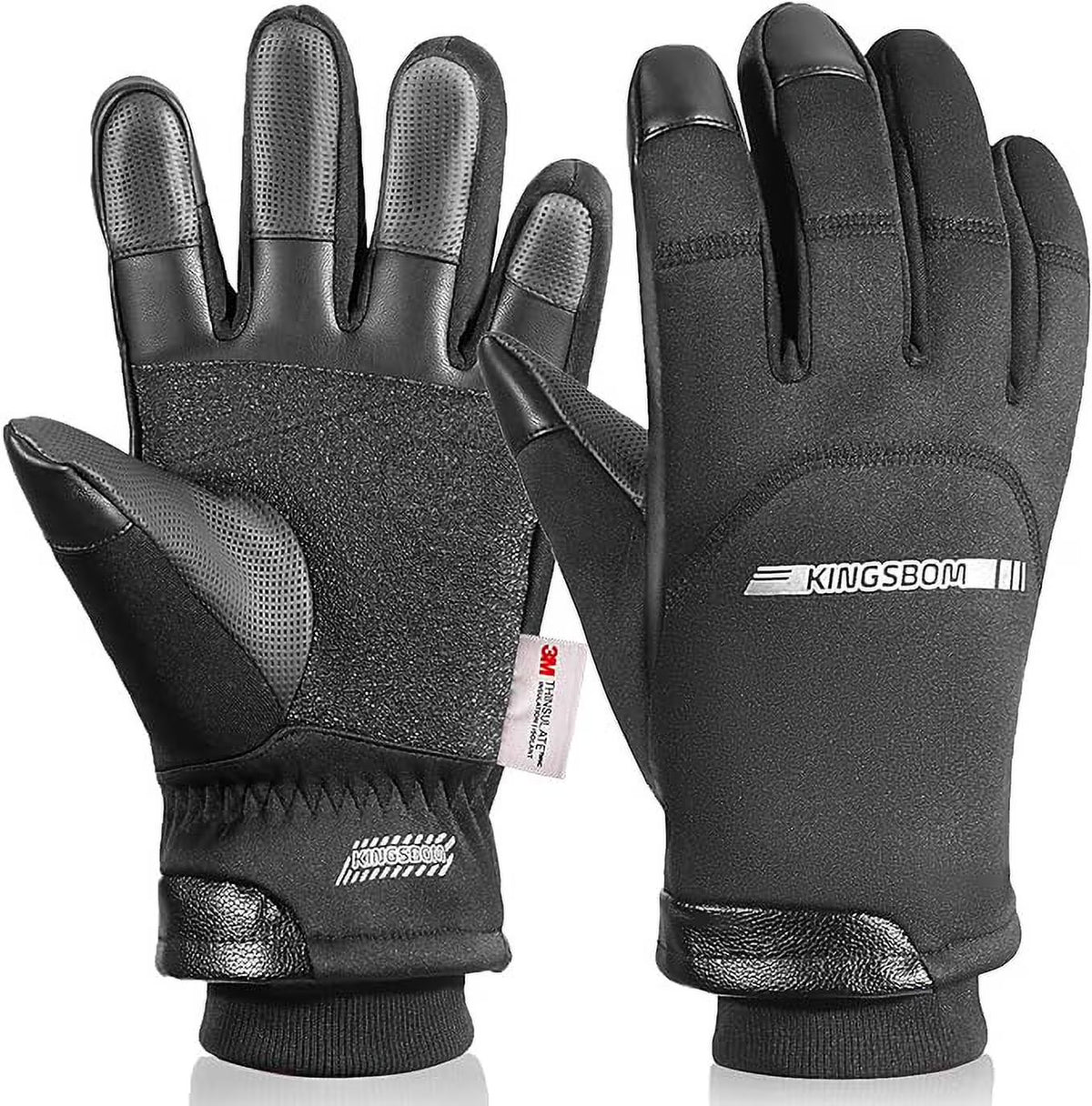 Black Thermal Touch Screen Gloves Y889541