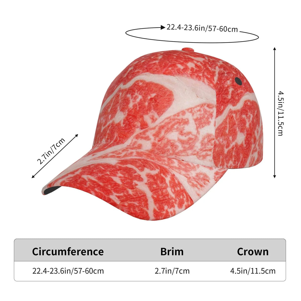 Adjustable Curved Brim Baseball Cap D6412