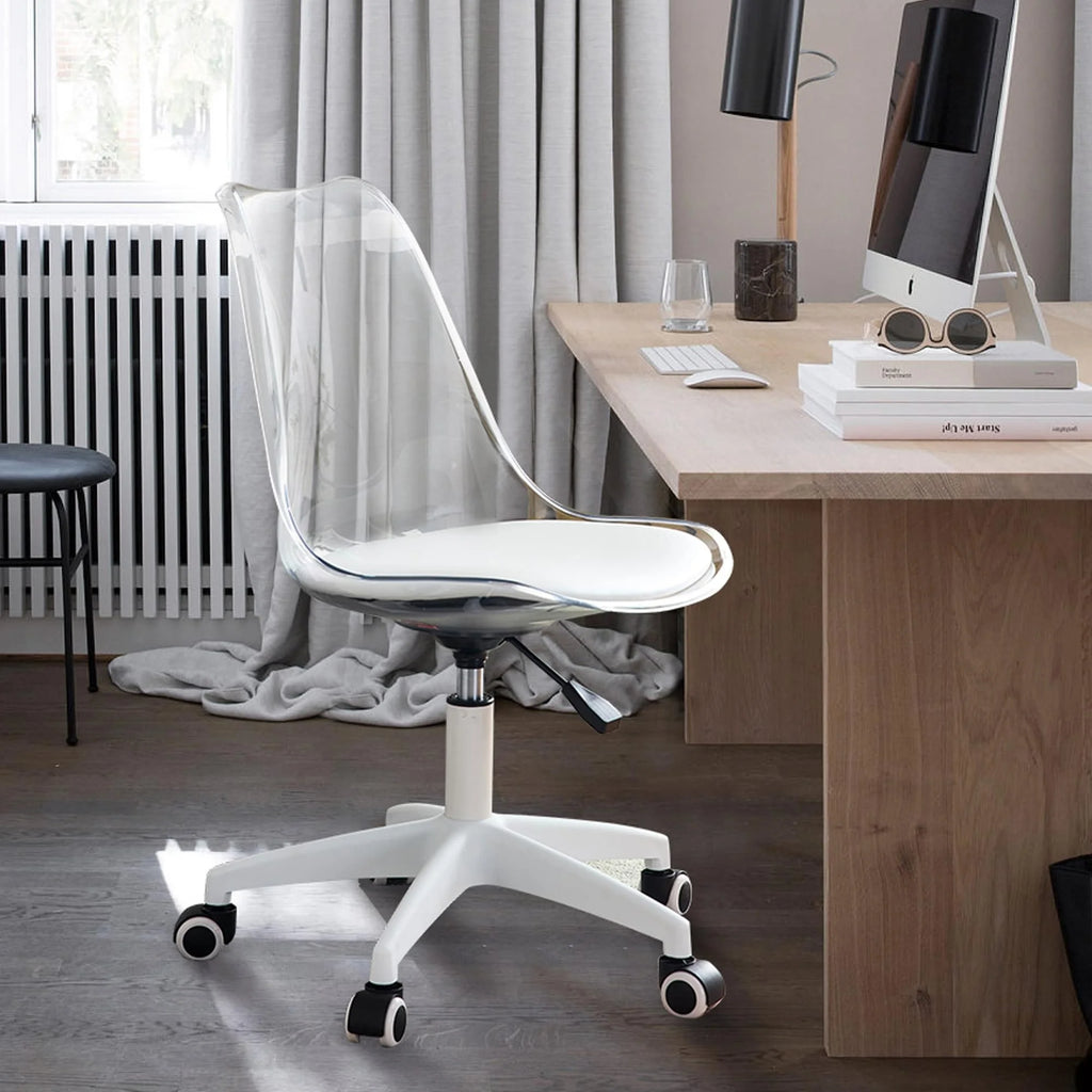 Adjustable 360 °Swivel Armless Computer Chair With Wheels V800