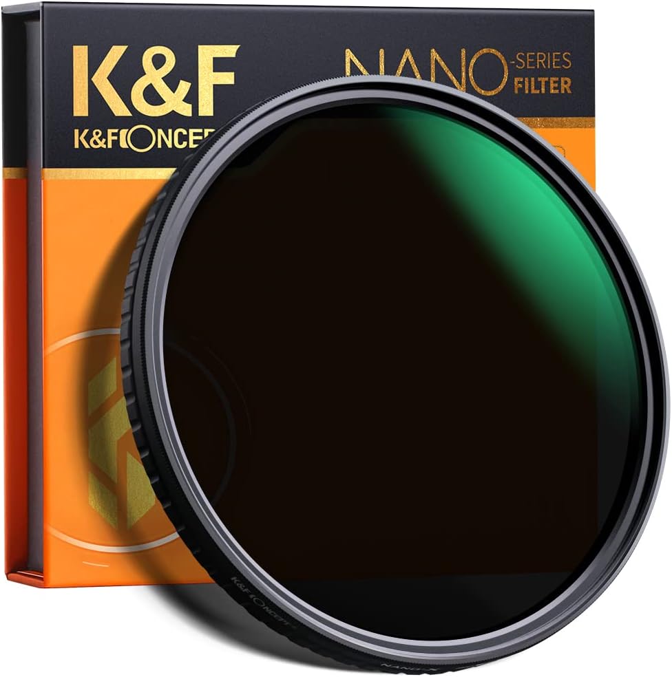 67mm Variable ND Filter ND32-ND512 (5-9 Stops) HD Neutral Density Lens Filter Pack of 2 A3338