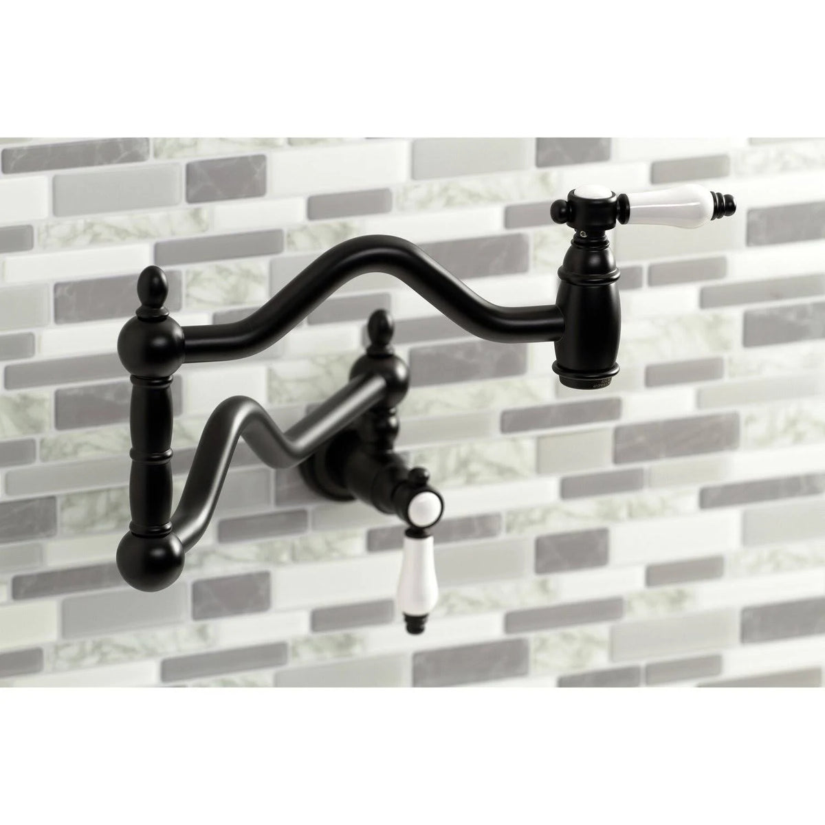 Matte Black Wall Mount Pot Filler W77543