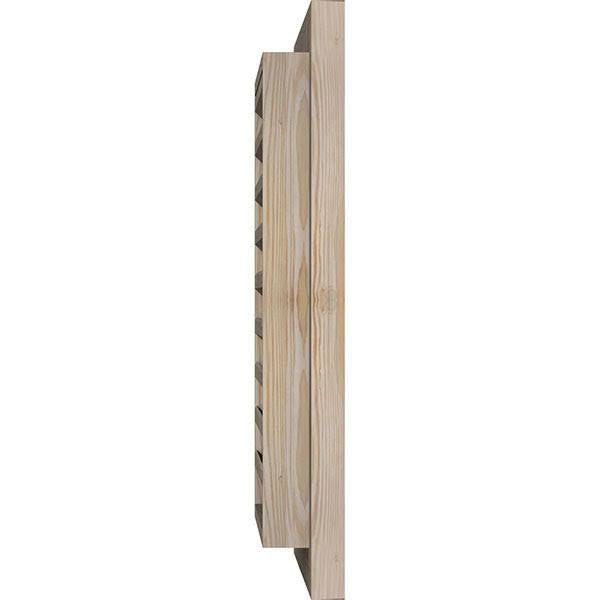 18-in x 18-in Unfinished Smooth Pine Gable Vent O162