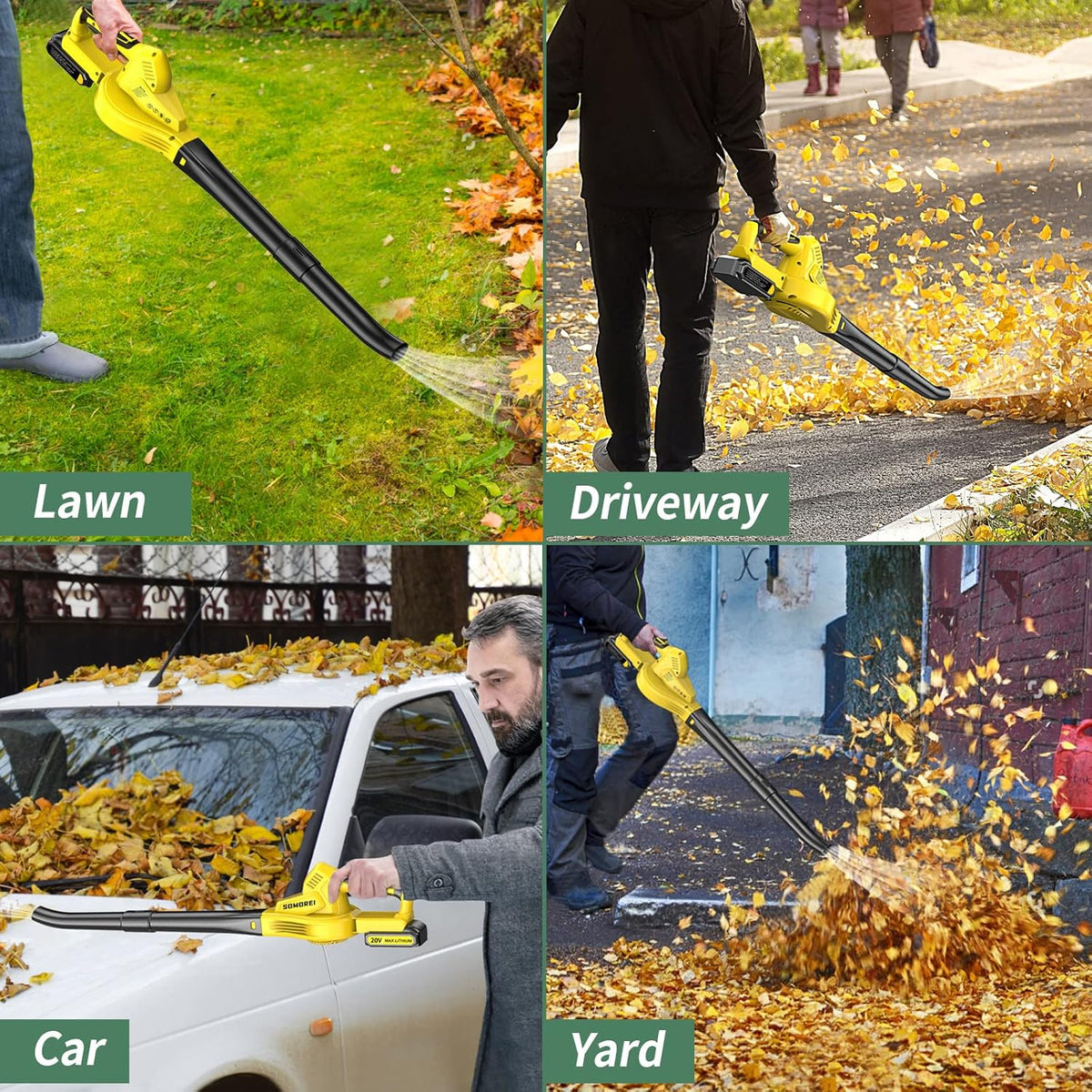 Cordless Battery Operated Leaf Blower H61713