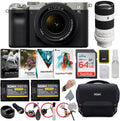 Silver Full-Frame Compact Mirrorless Camera Bundle with 28-60mm and 70-200mm Lens (6 Items) H7720