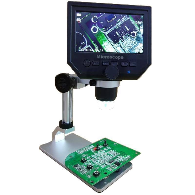 Digital Microscope 1-600X 3.6MP 4.3inch HD LCD Display with Aluminum Alloy Stand T930720