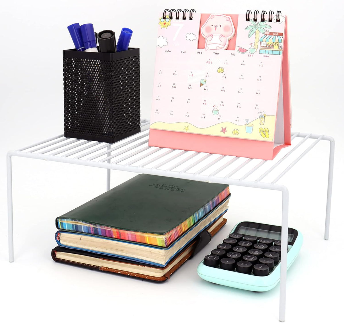 Freezer Cabinet Storage Shelf Rack, Medium (13 x 9.4 Inch) Steel Metal Frame, 1 Pack Z27640