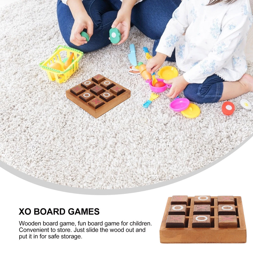 Tic Tac Toe Wooden Board Game Toy R95879