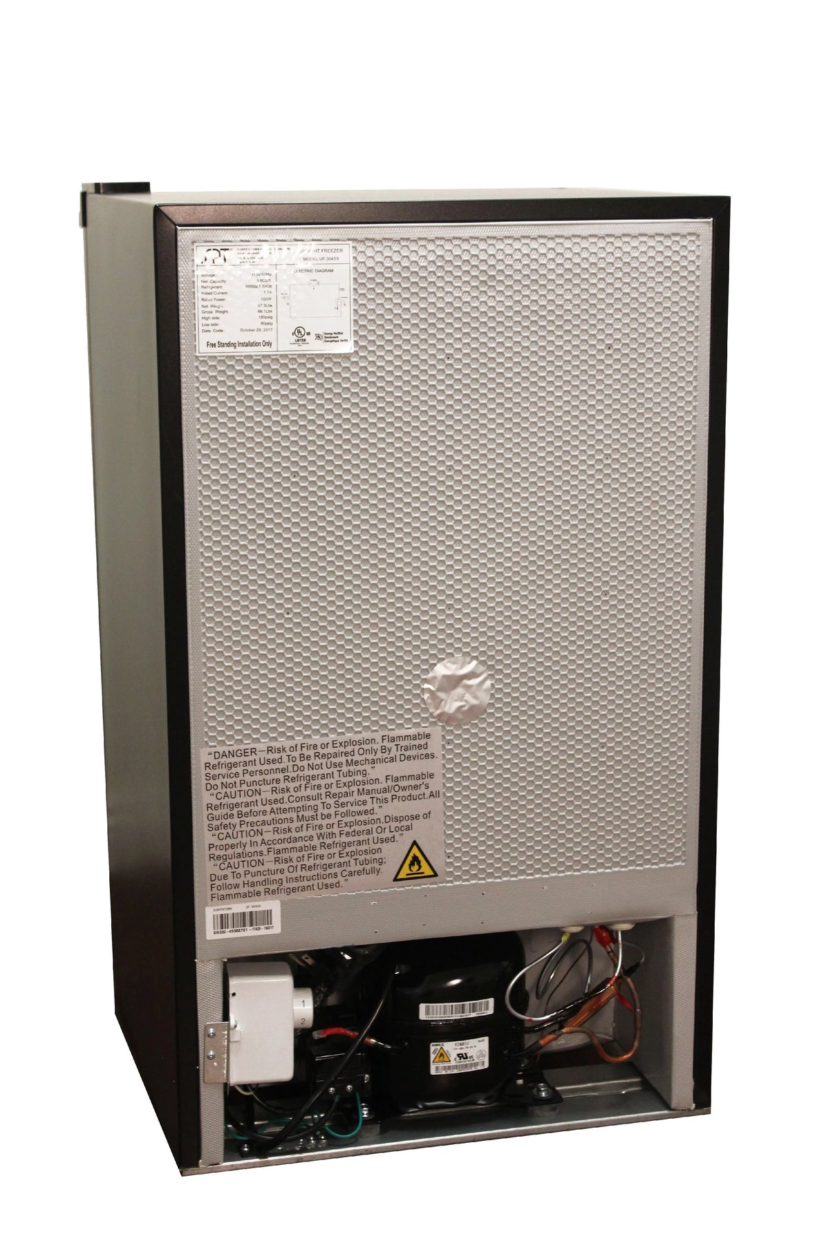Stainless Steel 3.0 Cu ft Upright Freezer F26611
