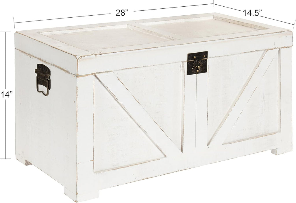 Small Wooden Storage Chest Trunk Q40593