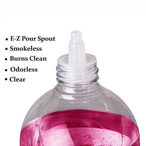 Red Smokeless Odorless Clean Burning Paraffin Lamp Oil 32oz F23390