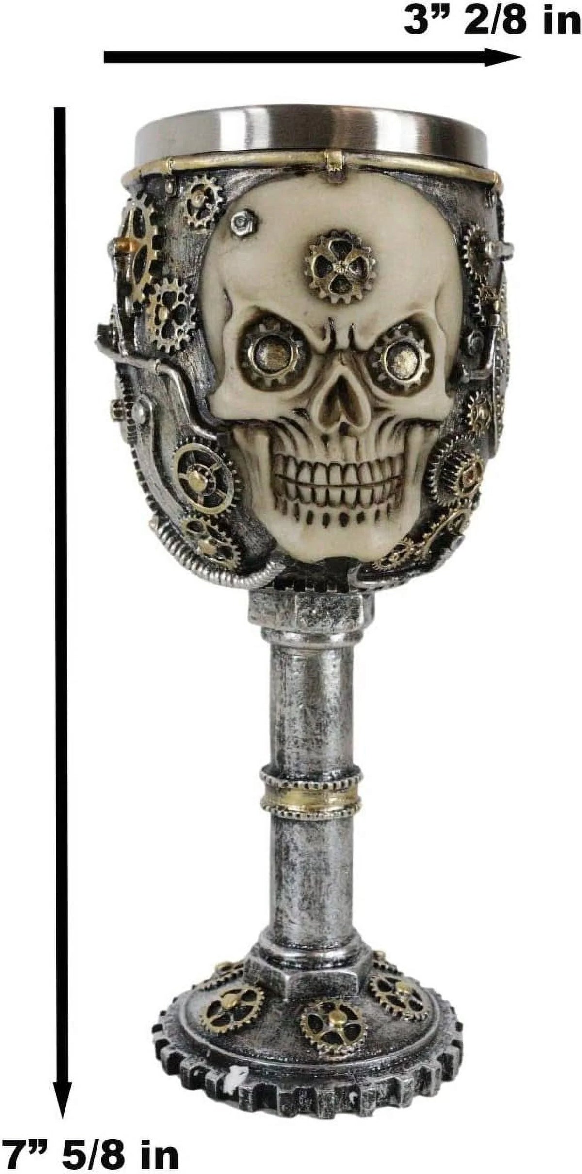 Silver 6Oz Wine Goblet Cup Figurine Y7777