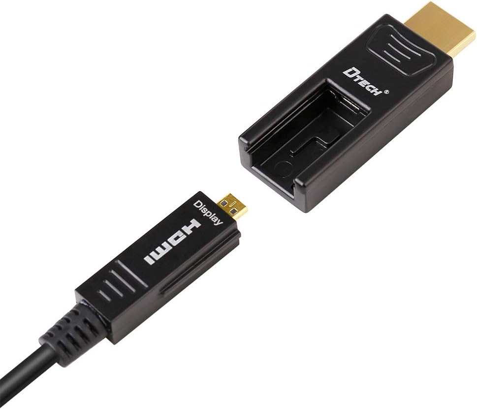32 Feet Fiber Optic HDMI Cable 4K 60Hz 18Gbps Black 10 Meters G692710