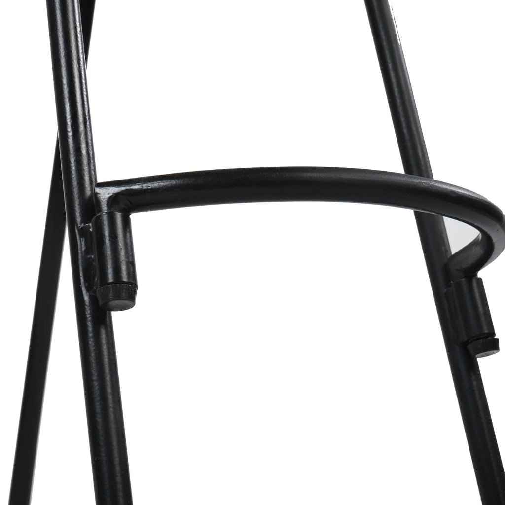 24 Inch Natural Brown Mango Wood Backless Barstool M395260