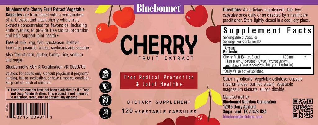 Cherry Fruit Extract 120 Vcaps Q70914