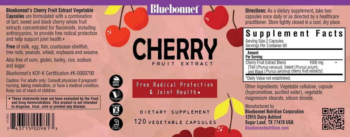 Cherry Fruit Extract 120 Vcaps Q70914