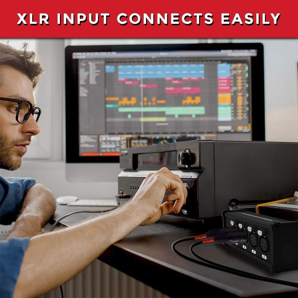 4 Channel XLR to Ethernet Audio Snake Receiver V11319