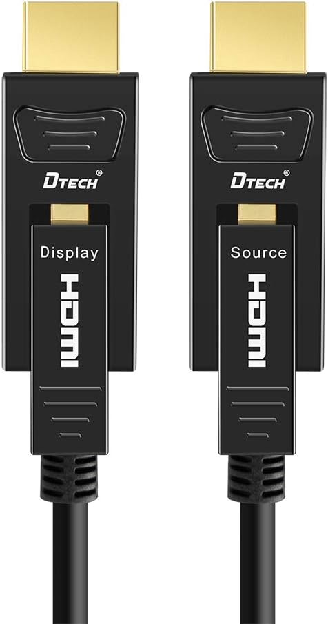 32 Feet Fiber Optic HDMI Cable 4K 60Hz 18Gbps Black 10 Meters G692710