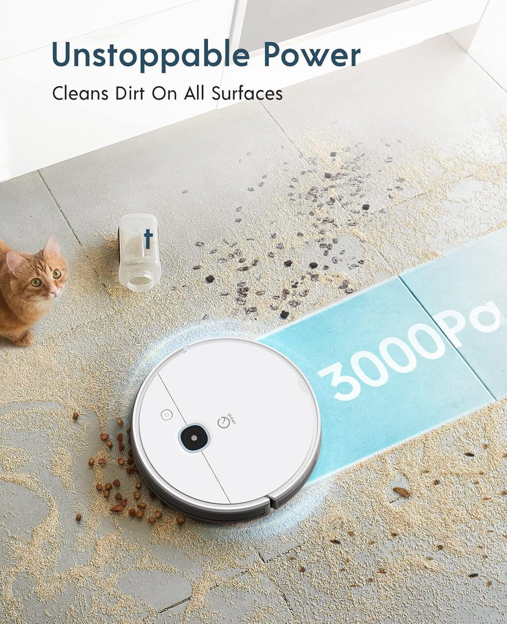Robot Vacuum with 3000Pa Suction A7594