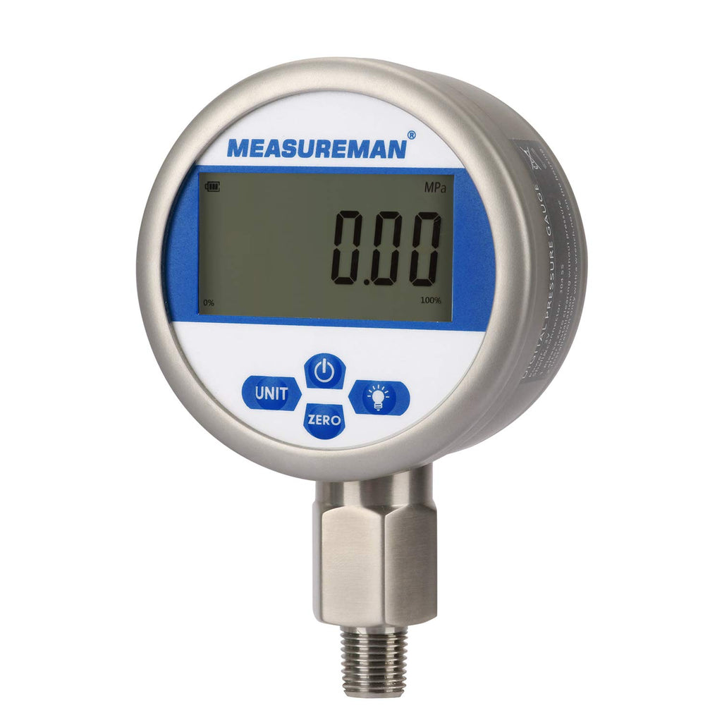 Digital Industrial Vacuum Gauge with 1/4NPT Lower Mount J455